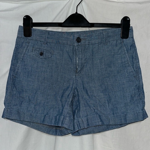 Banana Republic chambray shorts size 2 - Picture 1 of 4